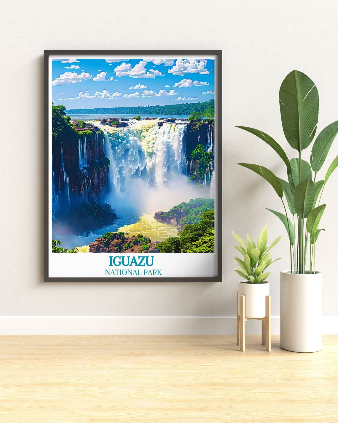 Iguazu National Park Devil's Throat Falls Roaring Close-Up Poster - Image 3
