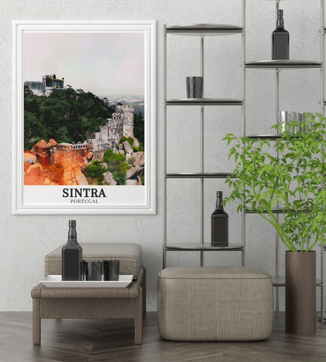 Castelo dos Mouros Sintra Portugal Fortress Hills Travel Poster - Image 2