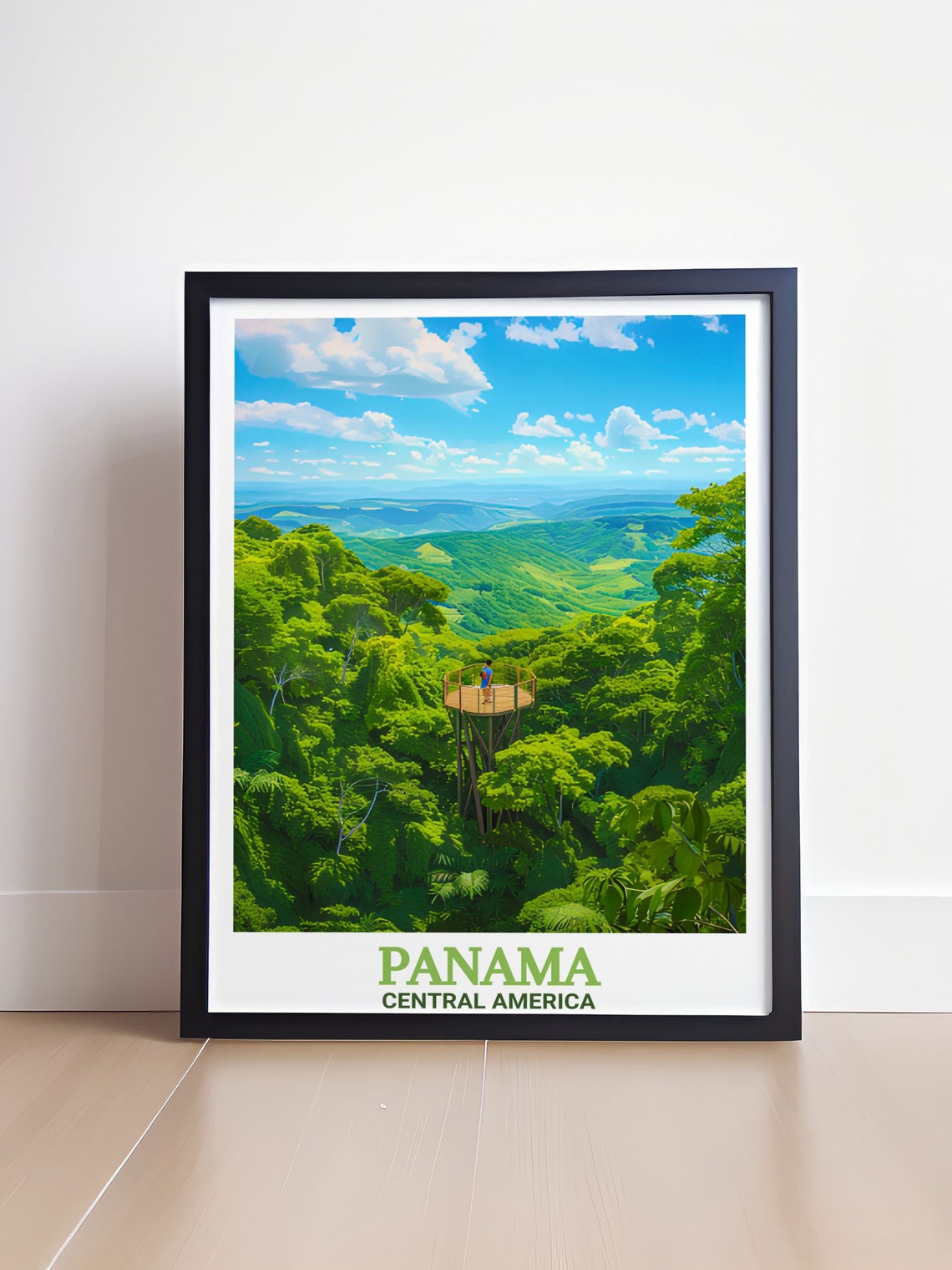 Panama Rainforest Canopy Tower Jungle Viewpoint Adventure Poster - Image 4