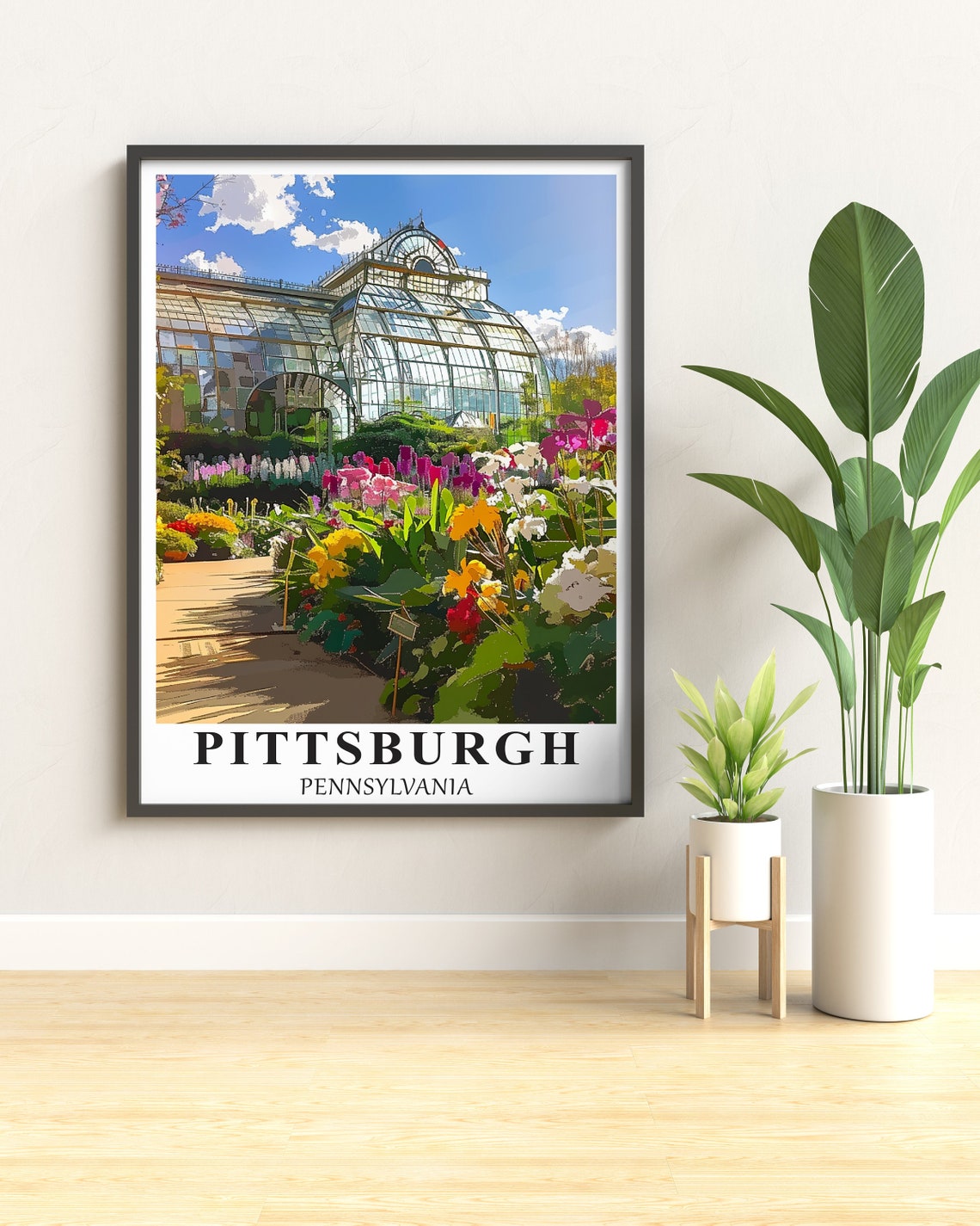 Pittsburgh Pennsylvania Phipps Conservatory Glasshouse Flower Poster - Image 3