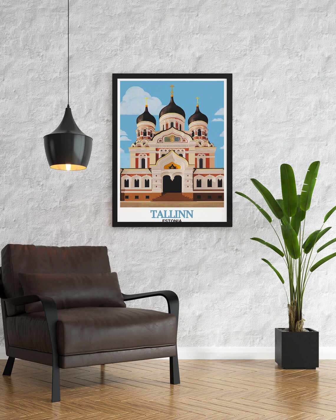 Tallinn Estonia Travel Poster, Alexander Nevsky Cathedral - Image 3