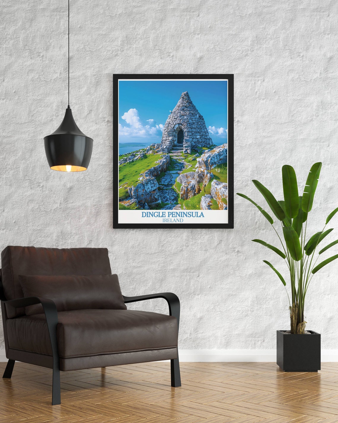 Dingle Peninsula Ireland Travel Poster Ancient Stone Oratory View - Image 2