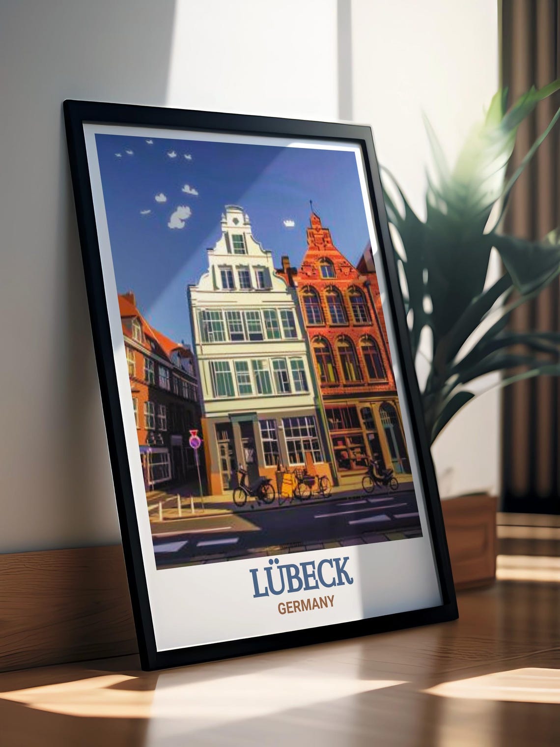 Lubeck Germany Buddenbrook House Historic Street View Poster - Image 4