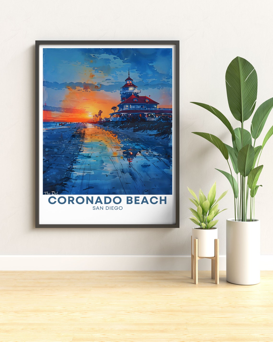 Coronado Beach San Diego Hotel Del Sunset Oceanfront Travel Poster - Image 3