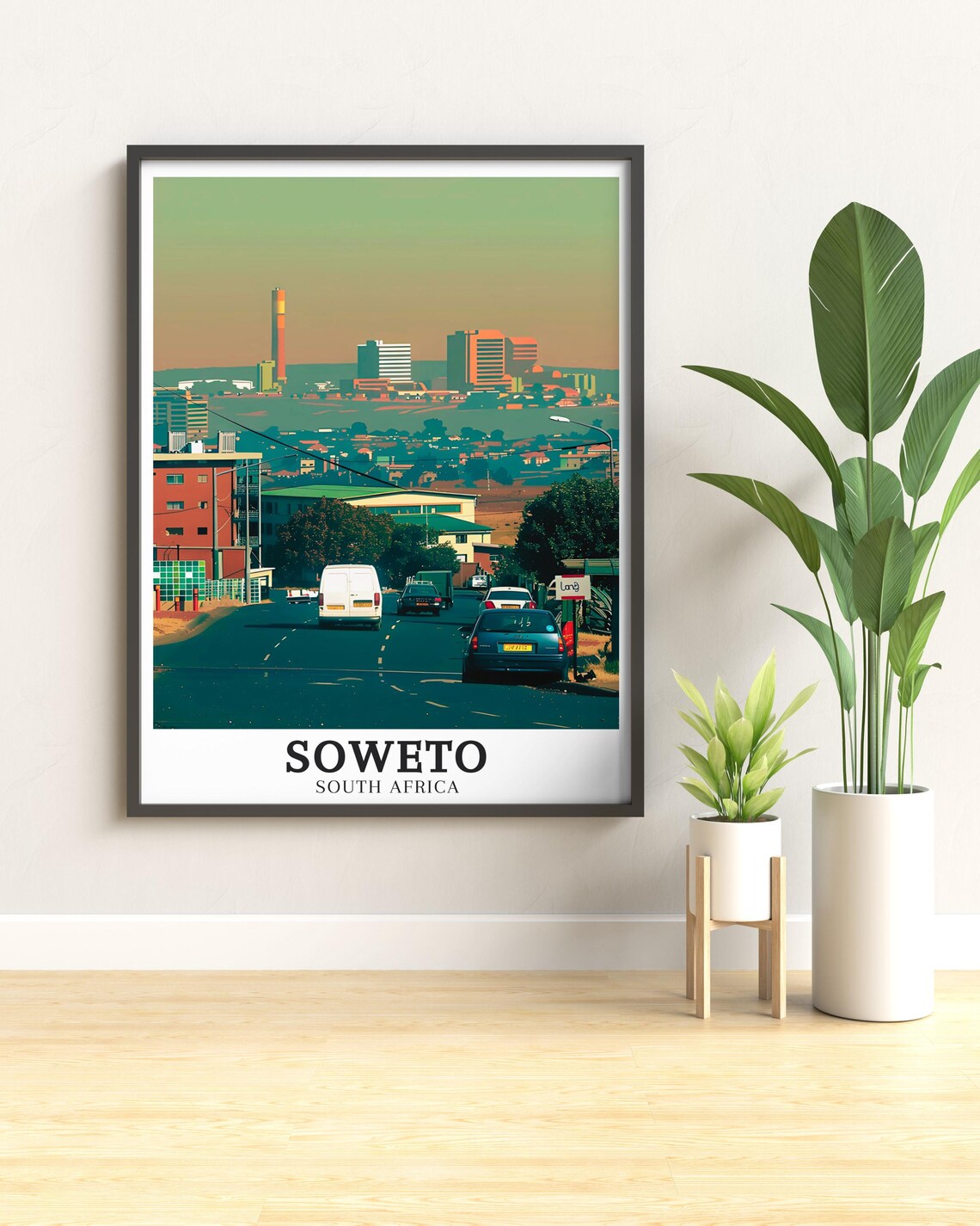 Soweto South Africa Urban Street View Johannesburg Skyline Poster - Image 2