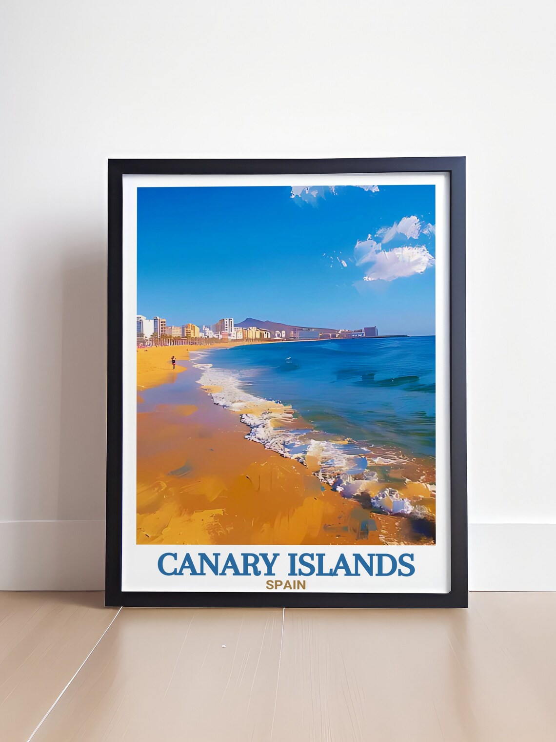 Canary Islands Las Canteras Beach City Shoreline Golden Sand Poster - Image 4