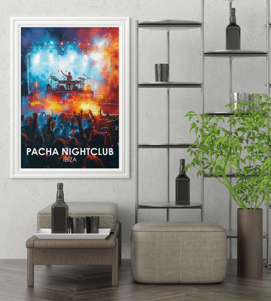Pacha Ibiza Vintage Travel Poster, Nightclub Print - Image 2