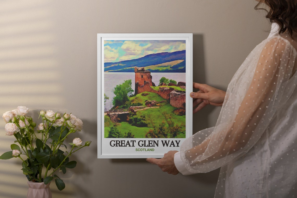 Urquhart Castle Loch Ness Great Glen Way Scotland Ruins Poster - Image 3