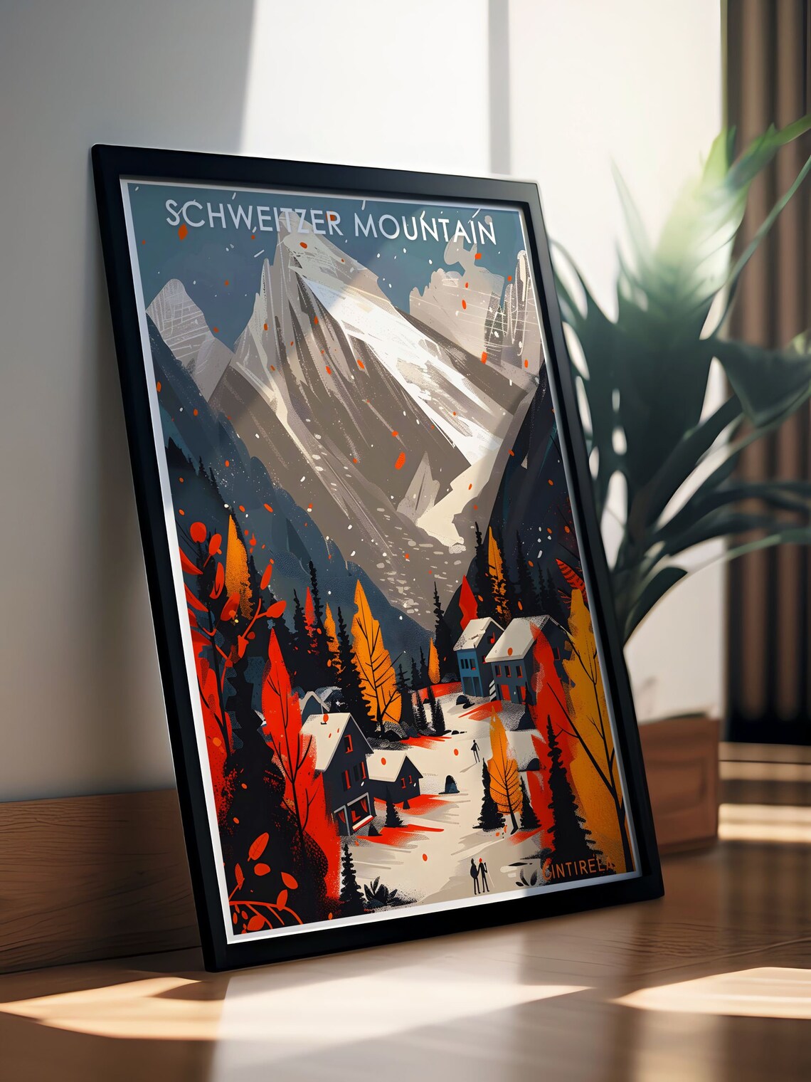 Schweitzer Mountain Travel Poster, Idaho Ski Resort - Image 2