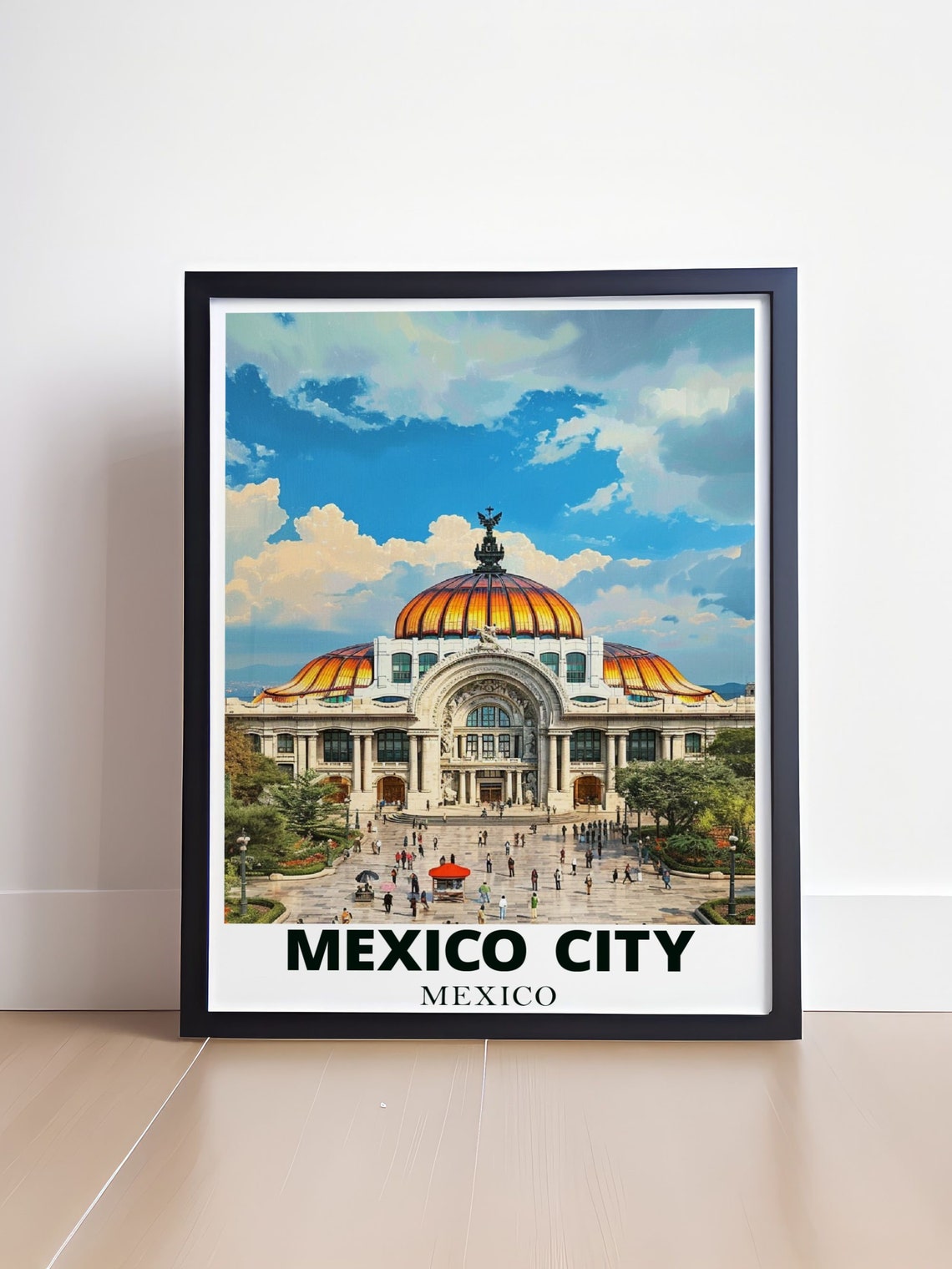 Palacio de Bellas Artes Orange Dome Mexico City Center Poster - Image 4