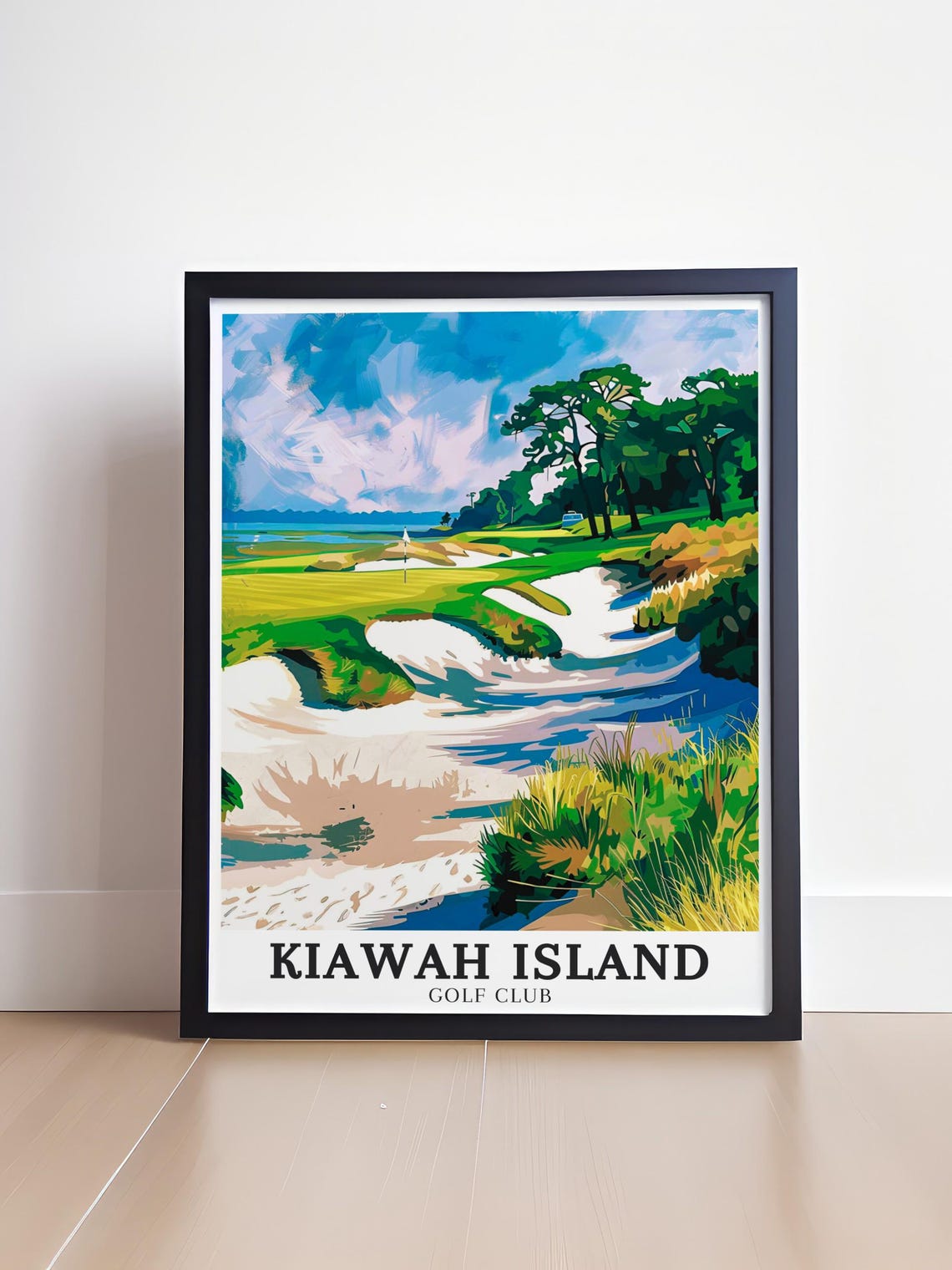 Kiawah Island Golf Club Coastal Course Bunkers Ocean View Golf Poster - Image 4
