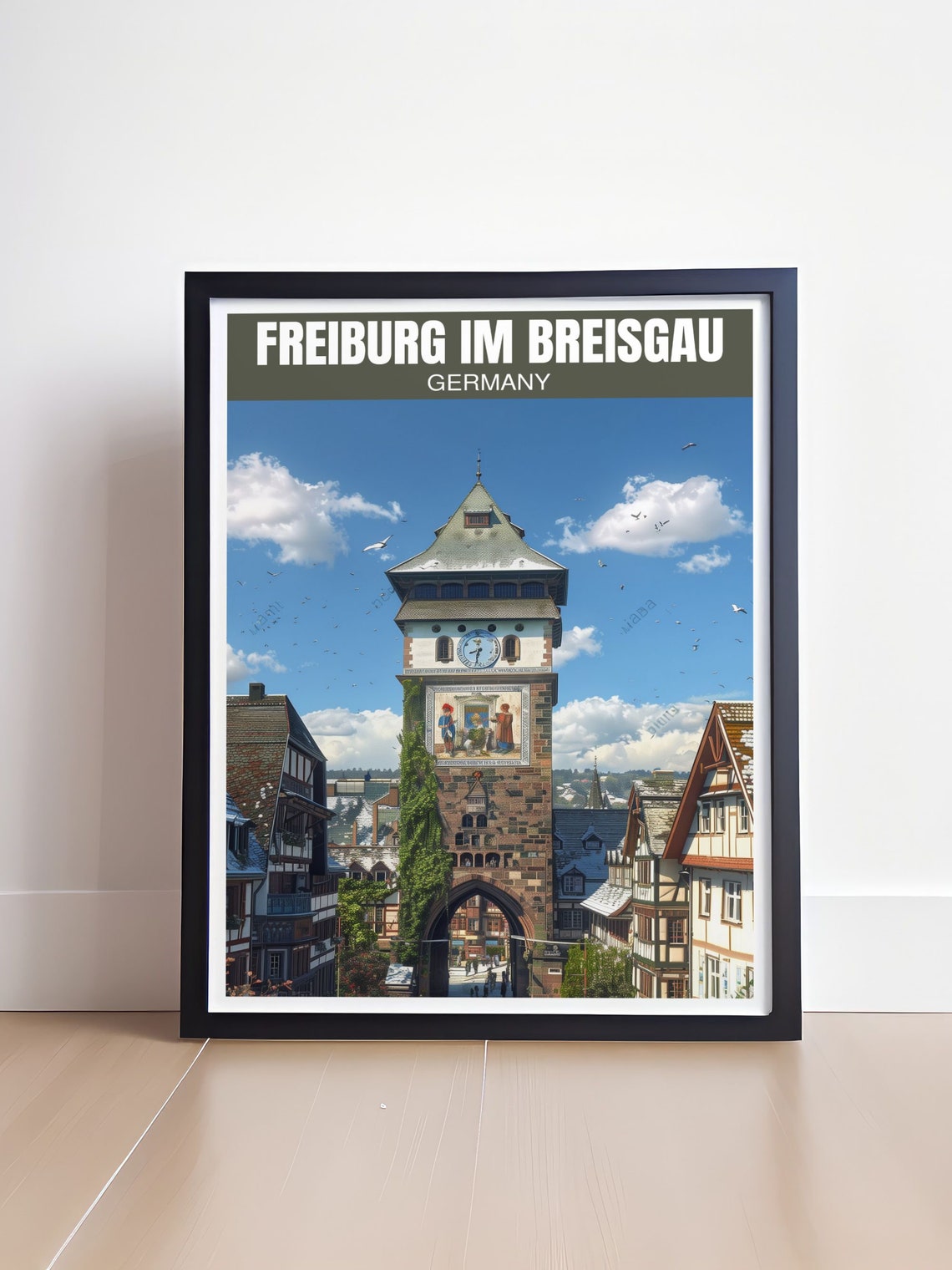 Germany Freiburg im Breisgau Schwabentor Gate Tower Old Town Poster - Image 4