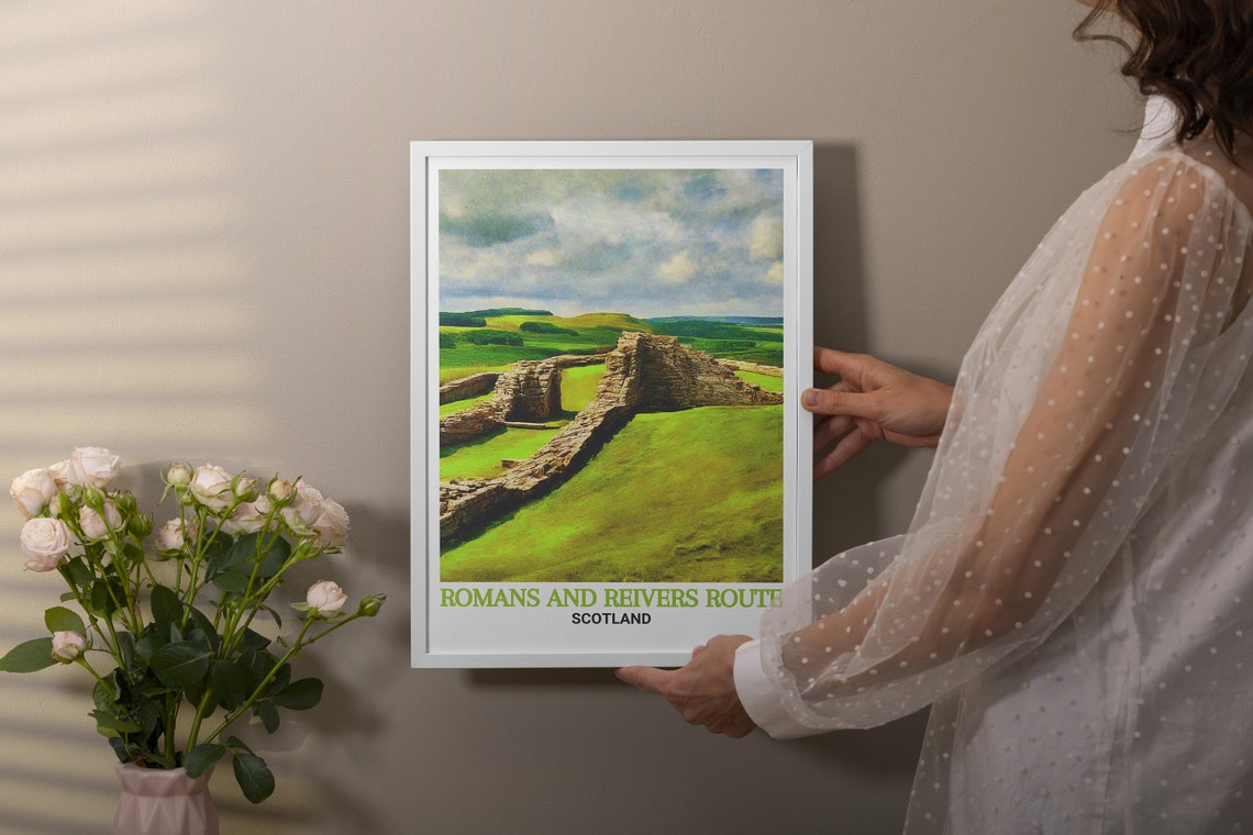 Romans And Reivers Route Housesteads Roman Fort Hadrians Wall Poster - Image 2
