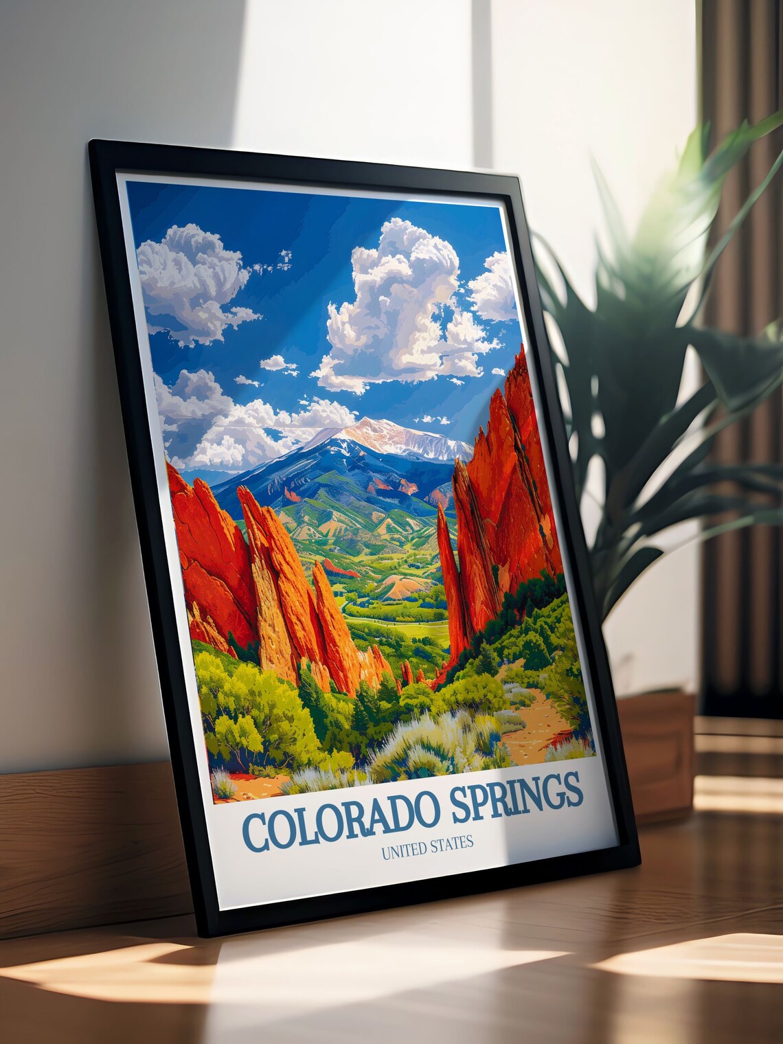 Colorado Springs Garden Of The Gods Red Rock Spires Vista Poster - Image 2