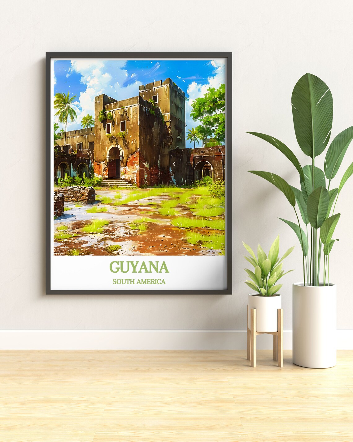 Guyana South America Fort Zeelandia Ruins Historic Travel Poster - Image 3