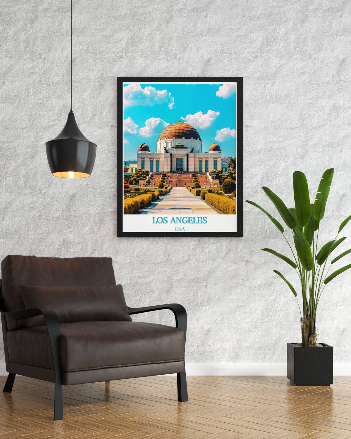 Griffith Observatory Los Angeles Daytime View With Copper Dome Poster - Image 2