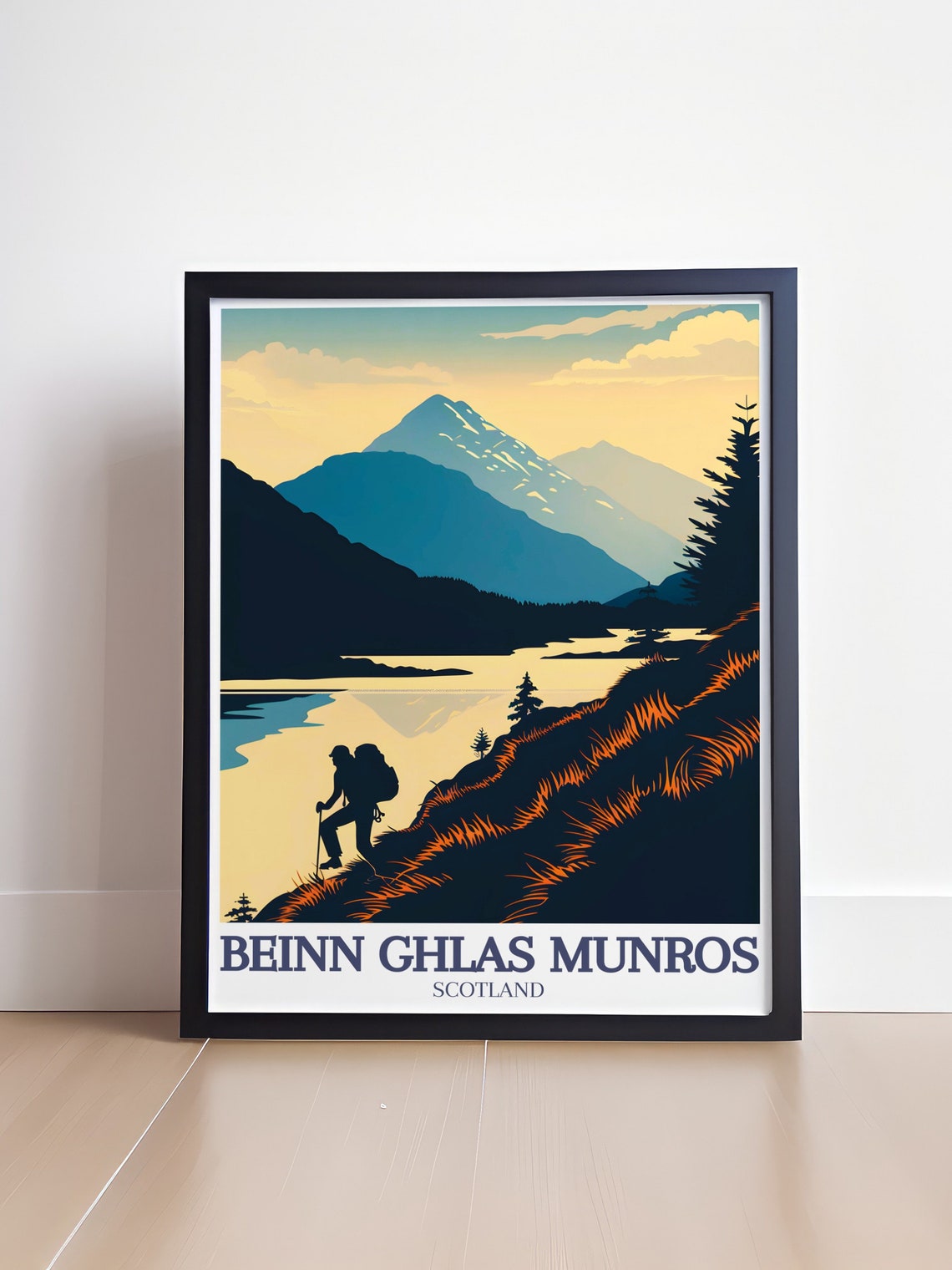 Beinn Ghlas Travel Print Beinn Ghlas And Ben Lawers Loch Tay Vintage Decor Ben Lawers Loch Tay Travel Posters - Image 4
