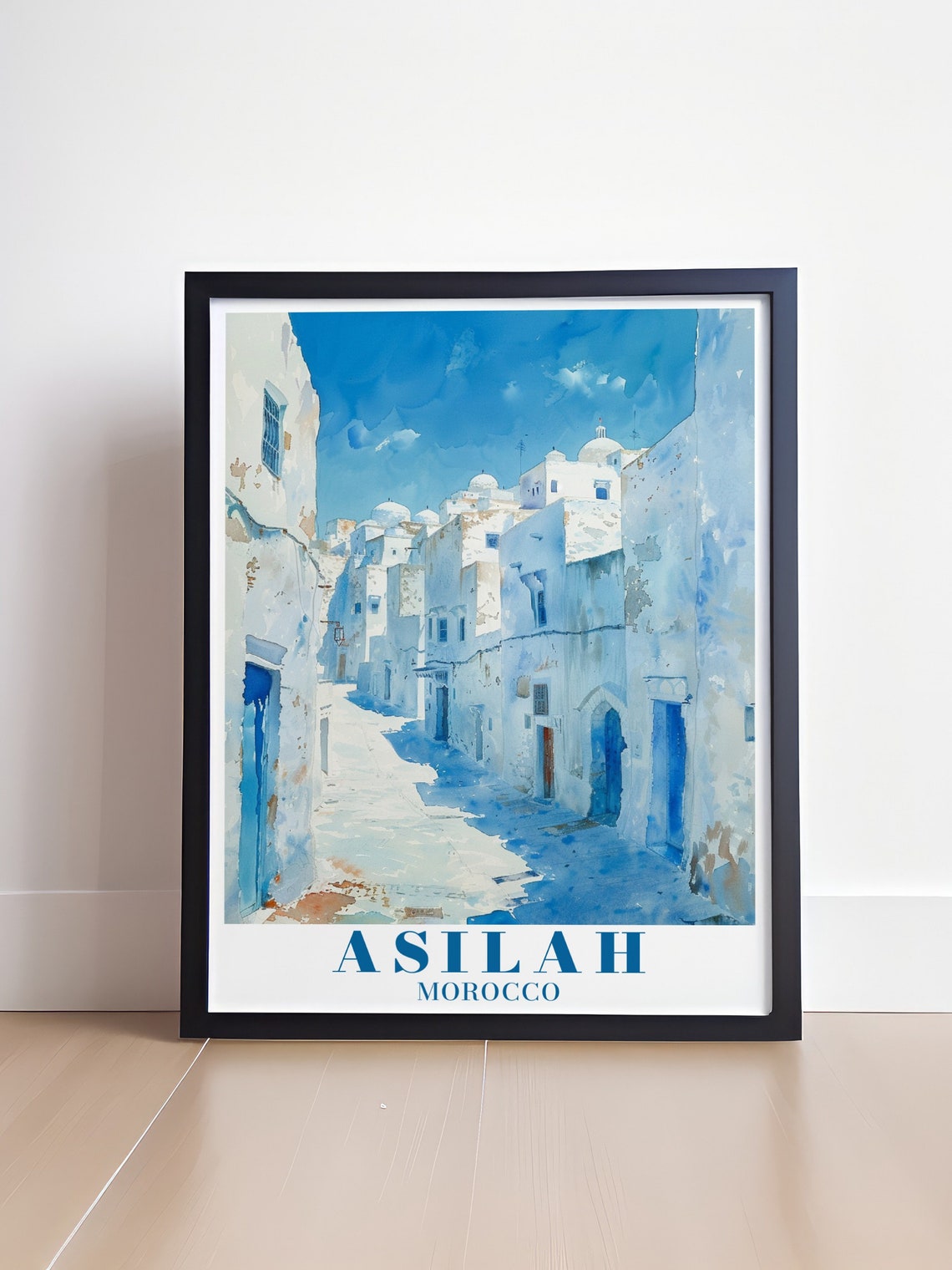 Asilah Travel Poster Medina Of Asilah Poster Medinaofasilah Decor Medinaofasilah Print Asilah Print Asilah Decor Asilah Gift - Image 4