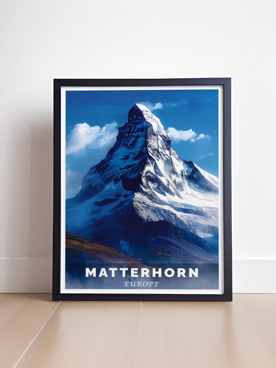 Matterhorn Europe Snow-Capped Mountain Peak Summit Art Classic Poster - Image 4