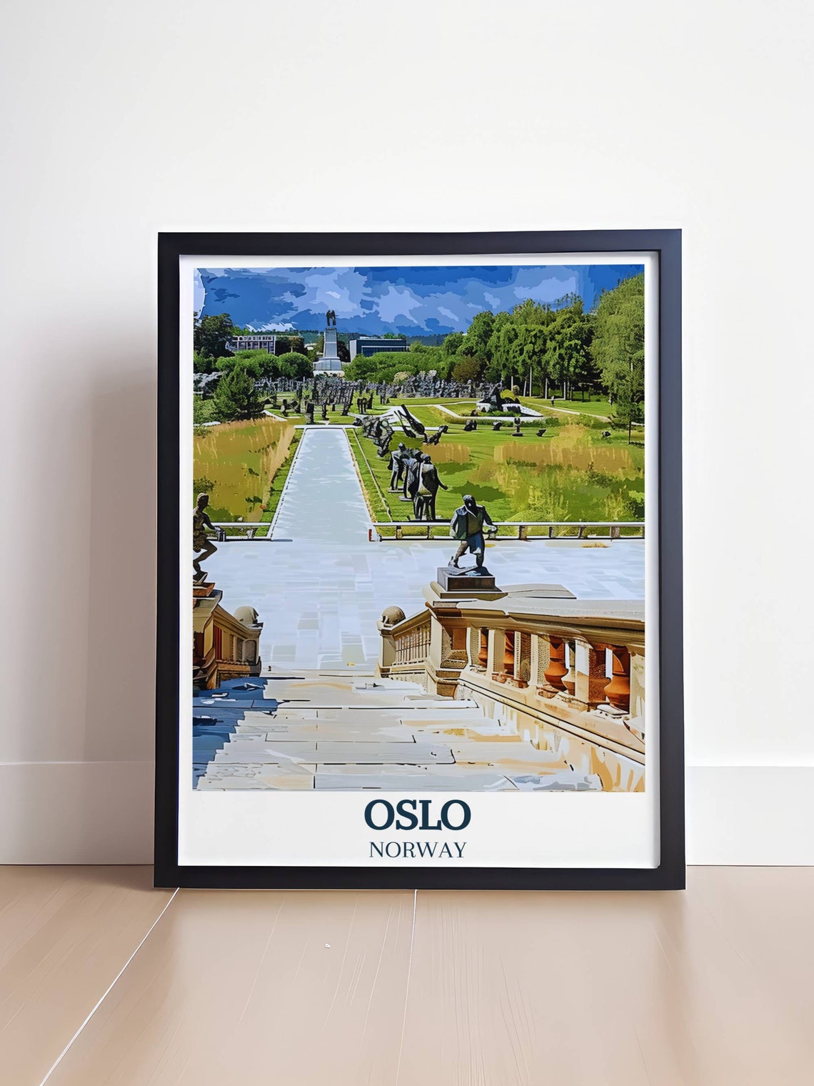 Oslo Vigeland Sculpture Park Statues Monolith Garden Norway Poster - Image 4
