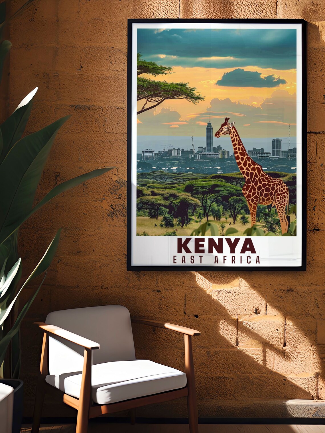 Nairobi National Park Kenya Travel Poster - Image 3