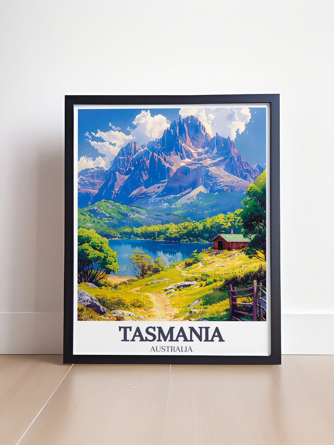 Tasmania Australia Cradle Mountain Lake Scenic Travel Poster - Image 4