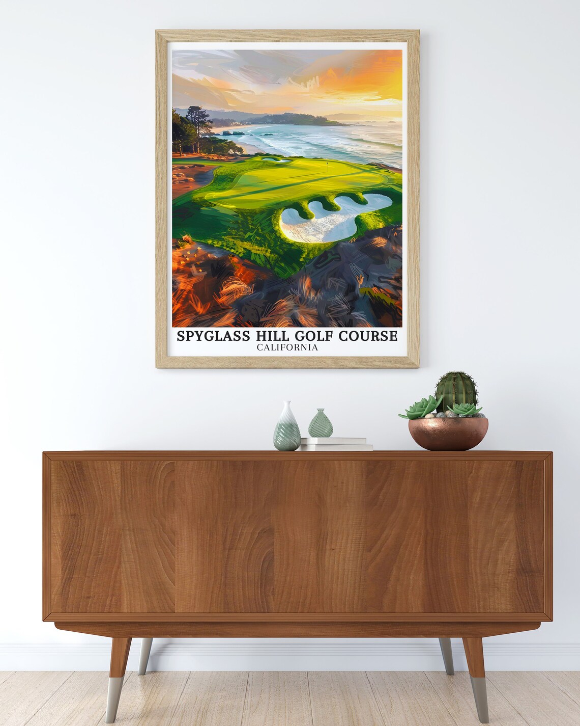 Spyglass Hill Golf Course Travel Poster, Monterey Bay - Image 2