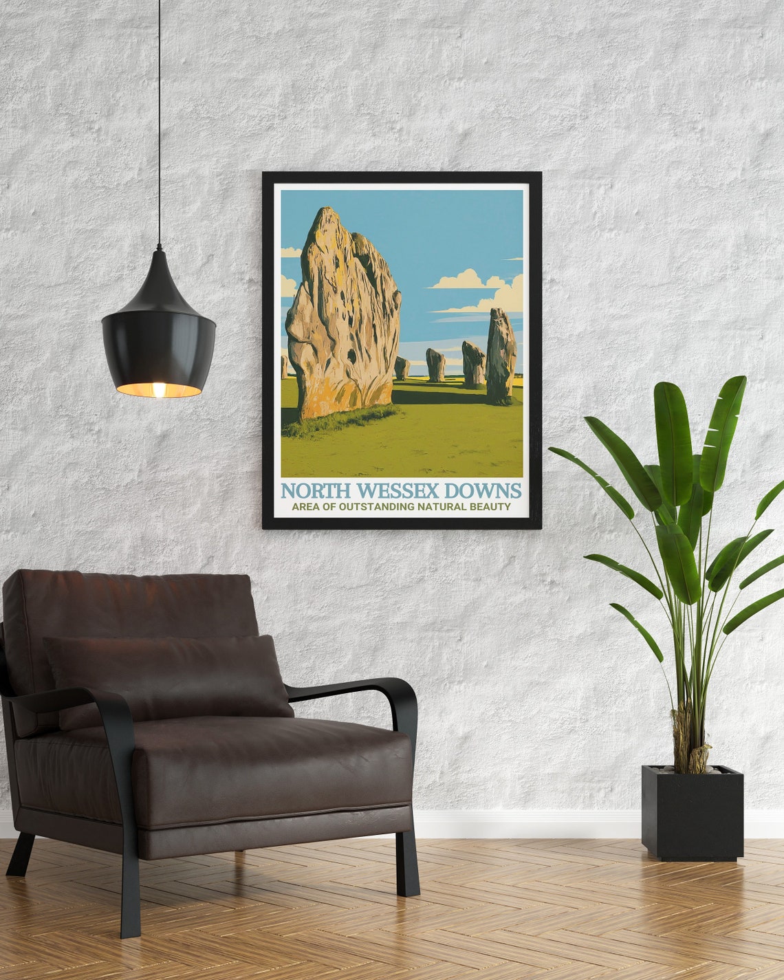 North Wessex Downs Avebury Ancient Standing Stones Circle Poster - Image 2