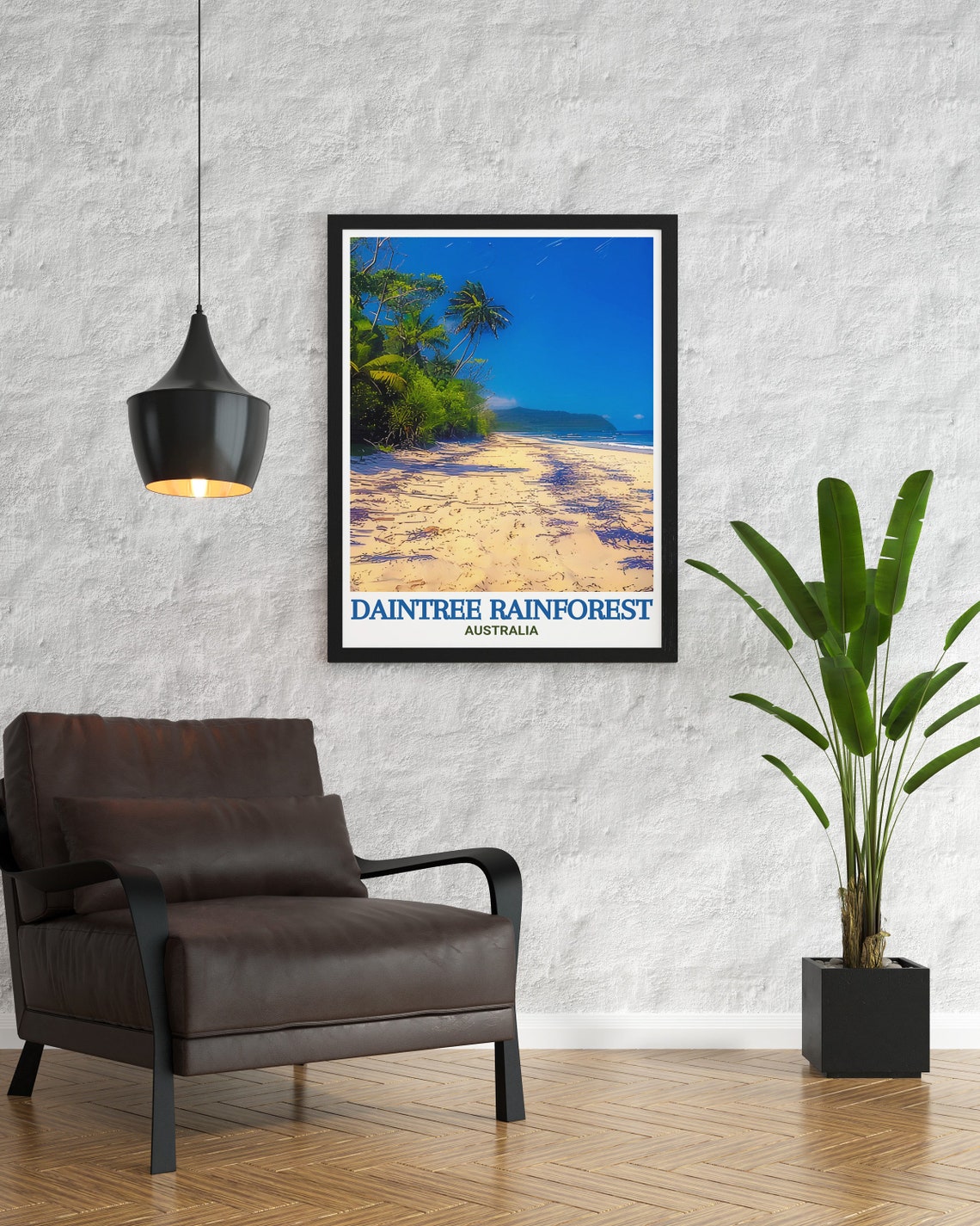 Daintree Rainforest Palm Beach Cape Tribulation Australia Poster - Image 3