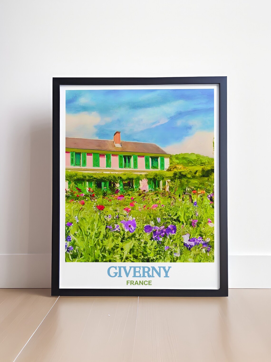 Giverny France Claude Monet House Vibrant Flower Garden Art Poster - Image 4
