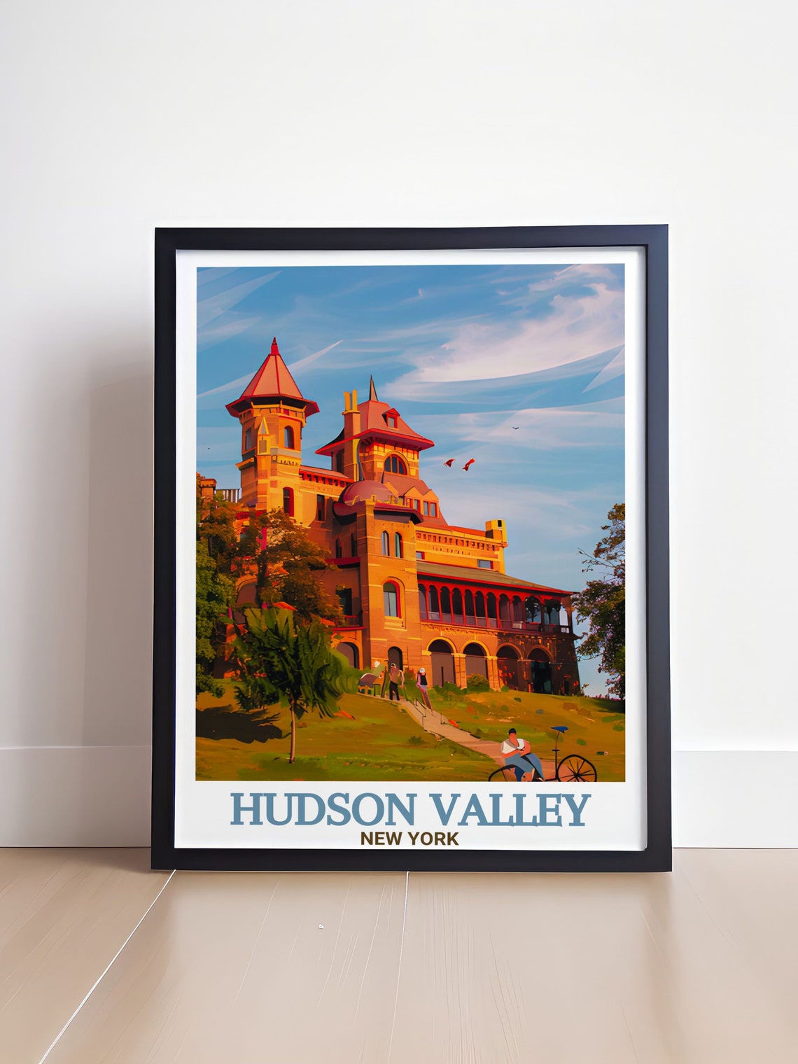 Hudson Valley Olana Historic Site Amber Towers Afternoon Poster - Image 4