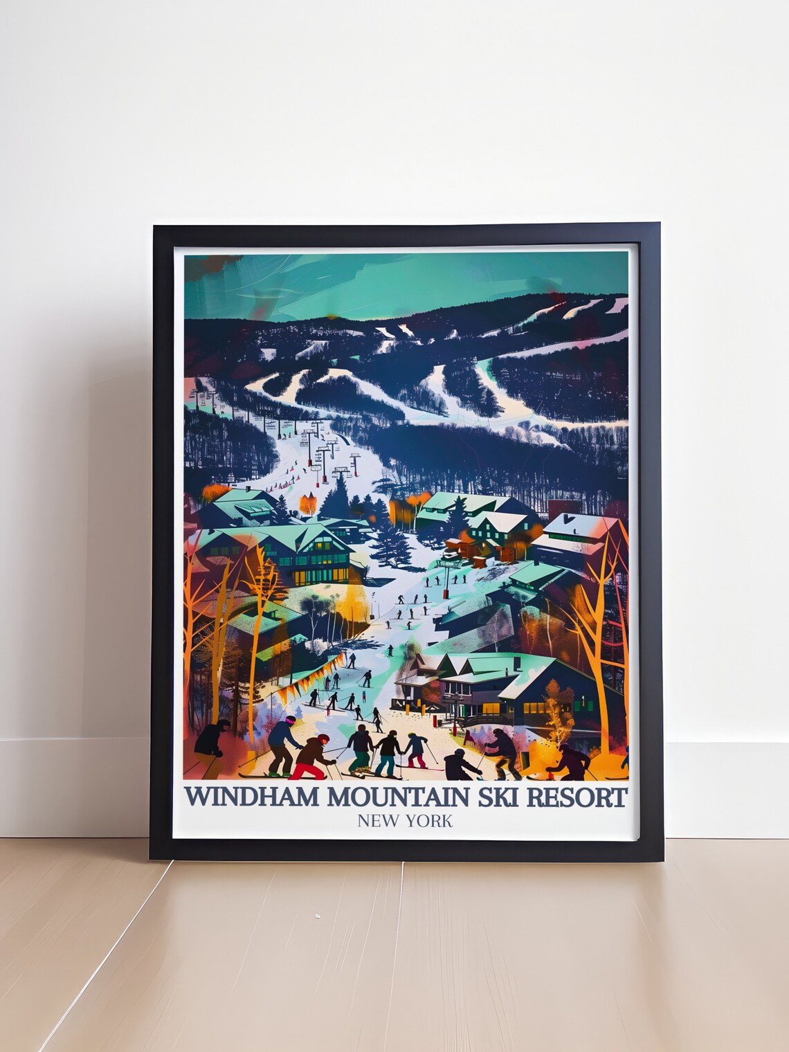 Windham Mountain Resort Travel Poster, Catskill Mountains - Image 4