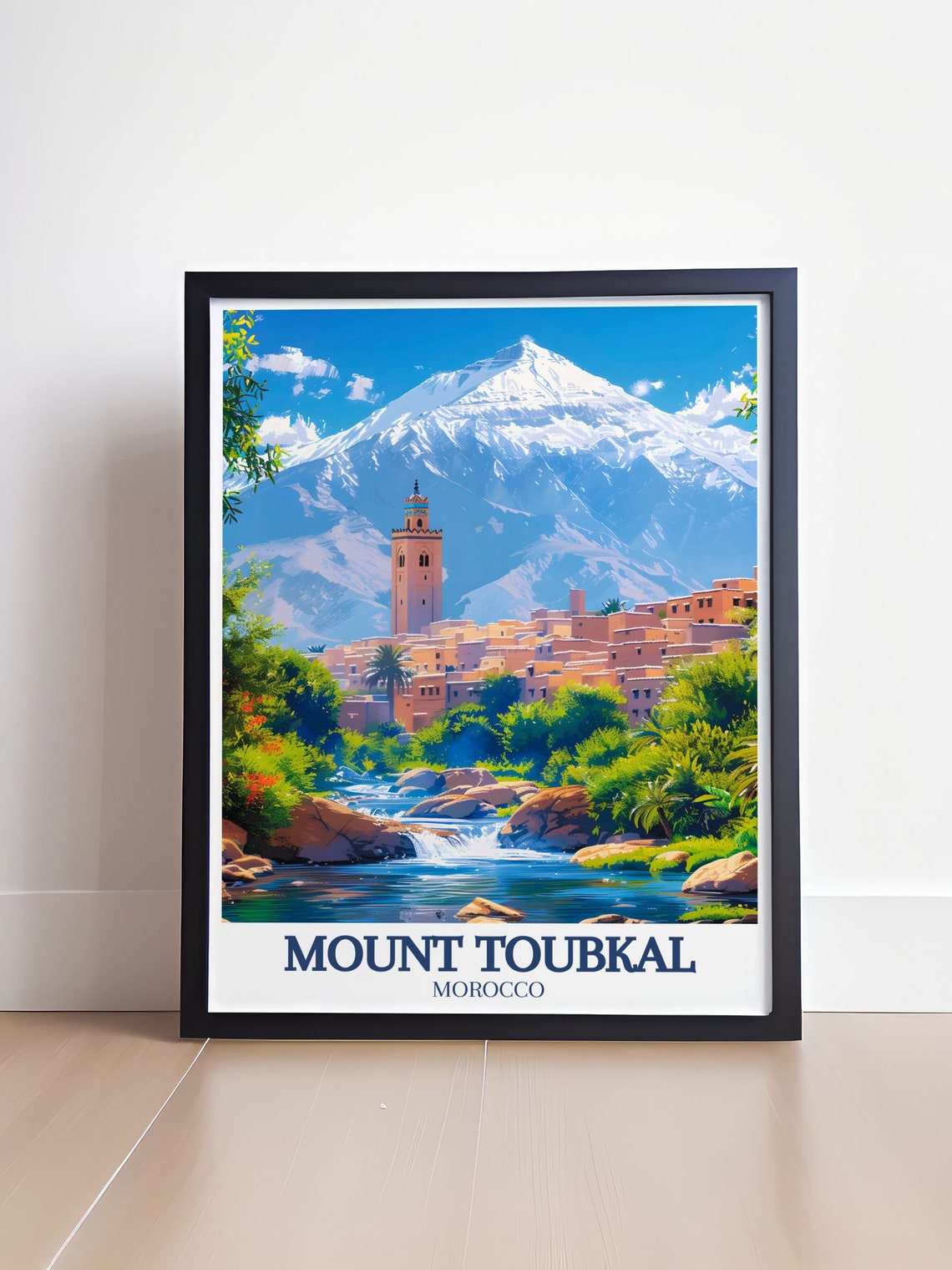 Mount Toubkal Morocco High Atlas Mountains Berber Village Poster - Image 4