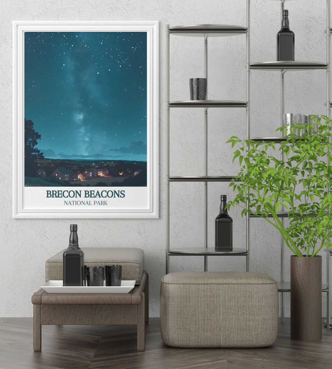 Brecon Beacons National Park Starry Night Sky Milky Way Poster - Image 3