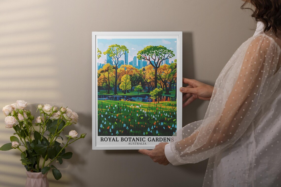 Royal Botanic Gardens Victoria Wildflower Meadow Travel Poster - Image 3