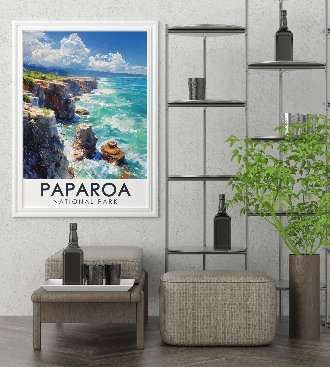 Pancake Rocks Blowholes Limestone Cliffs Paparoa New Zealand Poster - Image 2