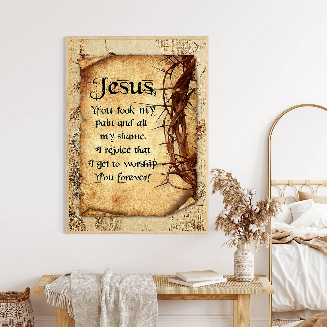 Hippie I Hope Somedayyoull Join Us And The World Will Be As One Poster Hippie Girl Flower Vintage Poster Children Hippie Gift - Image 4