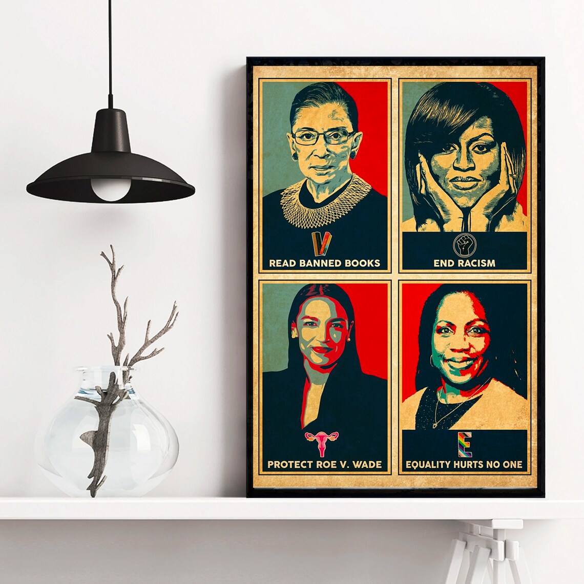 Hope Style Women Activism Equality Political Protest Movement Gift Poster - Image 4