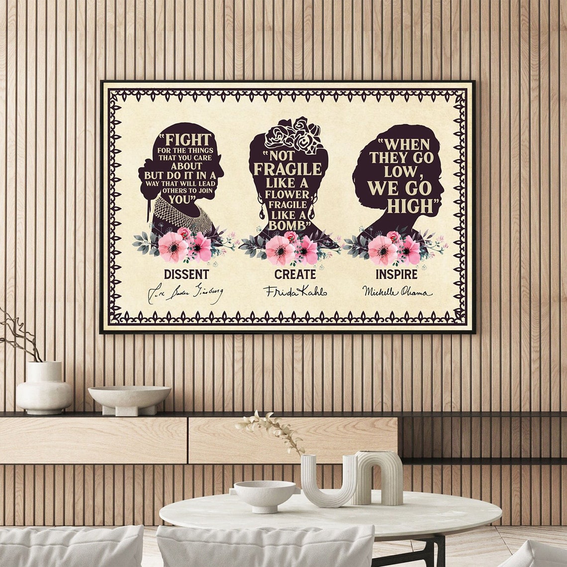 Be Strong Be Brave Letter Women In History Poster Feminist Print Empowering Women Strong Women Vintage Women Speak Womens Rights - Image 3
