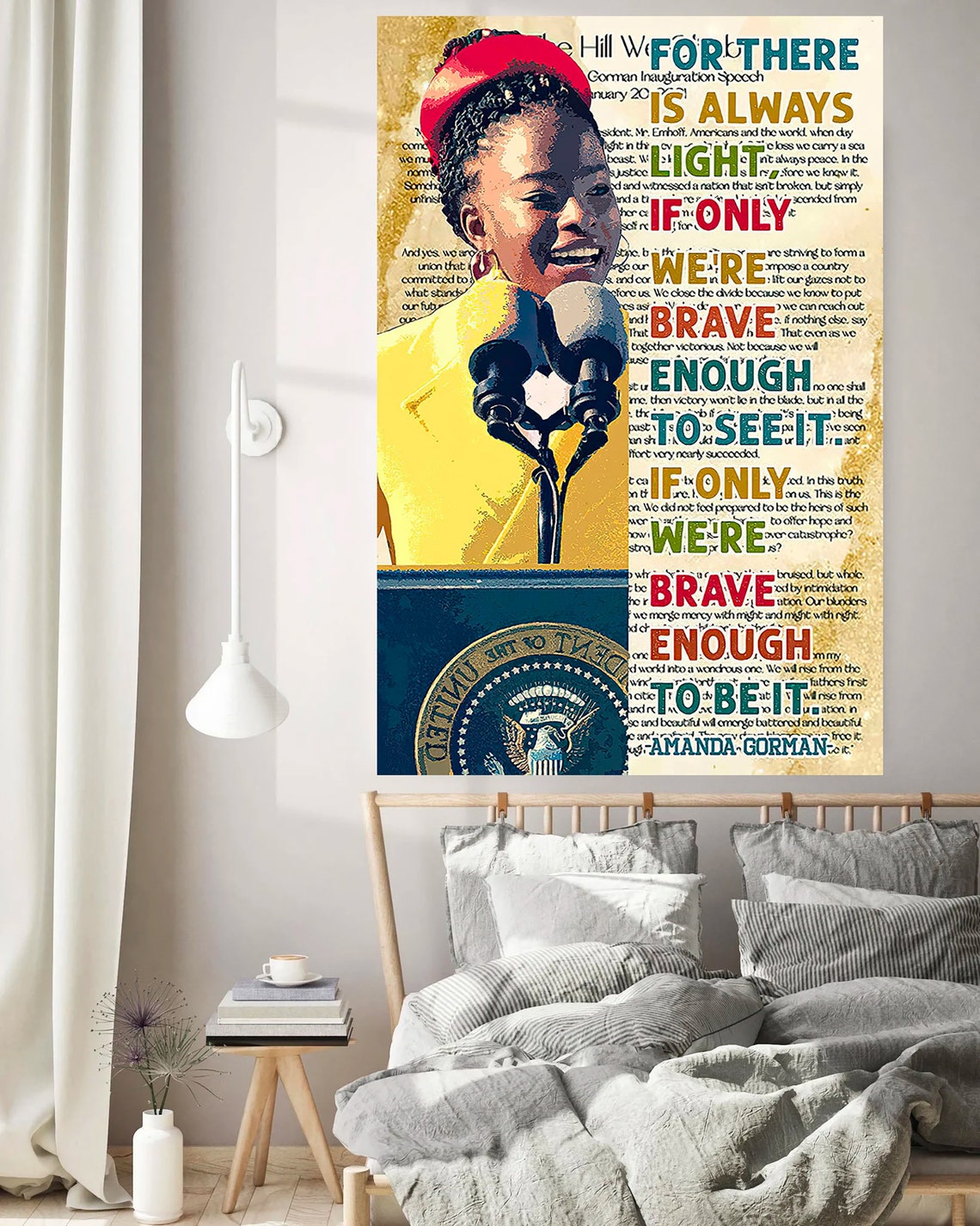 Amanda Gorman There Is Always Light Inauguration Poem Poster - Image 3