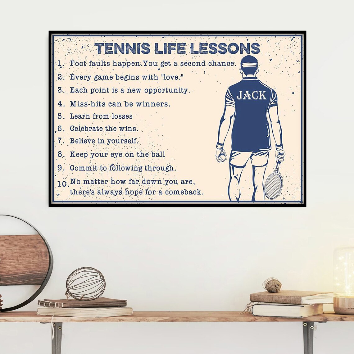Personalized Tennis Poster, Gift for Tennis Players - Image 4