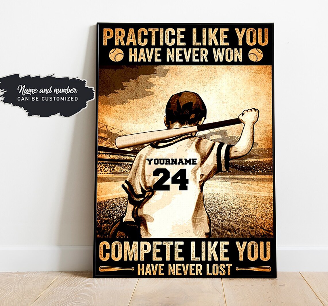 Baseball Batter Never Lost, Vintage Knowledge Decor - Image 2