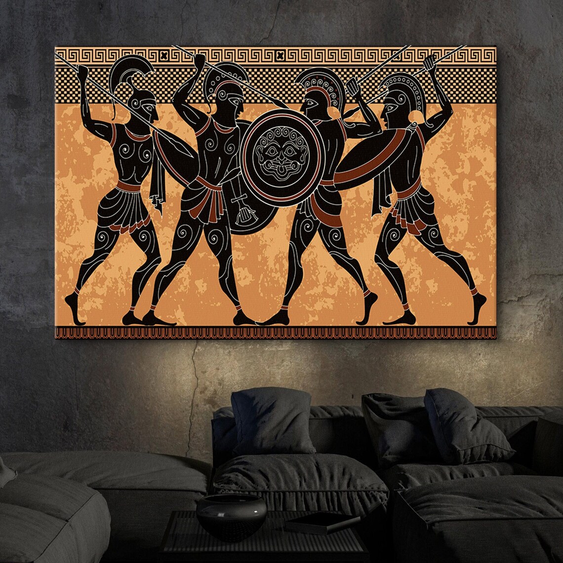 Ancient Greek Warriors Poster, Spartan Art Print