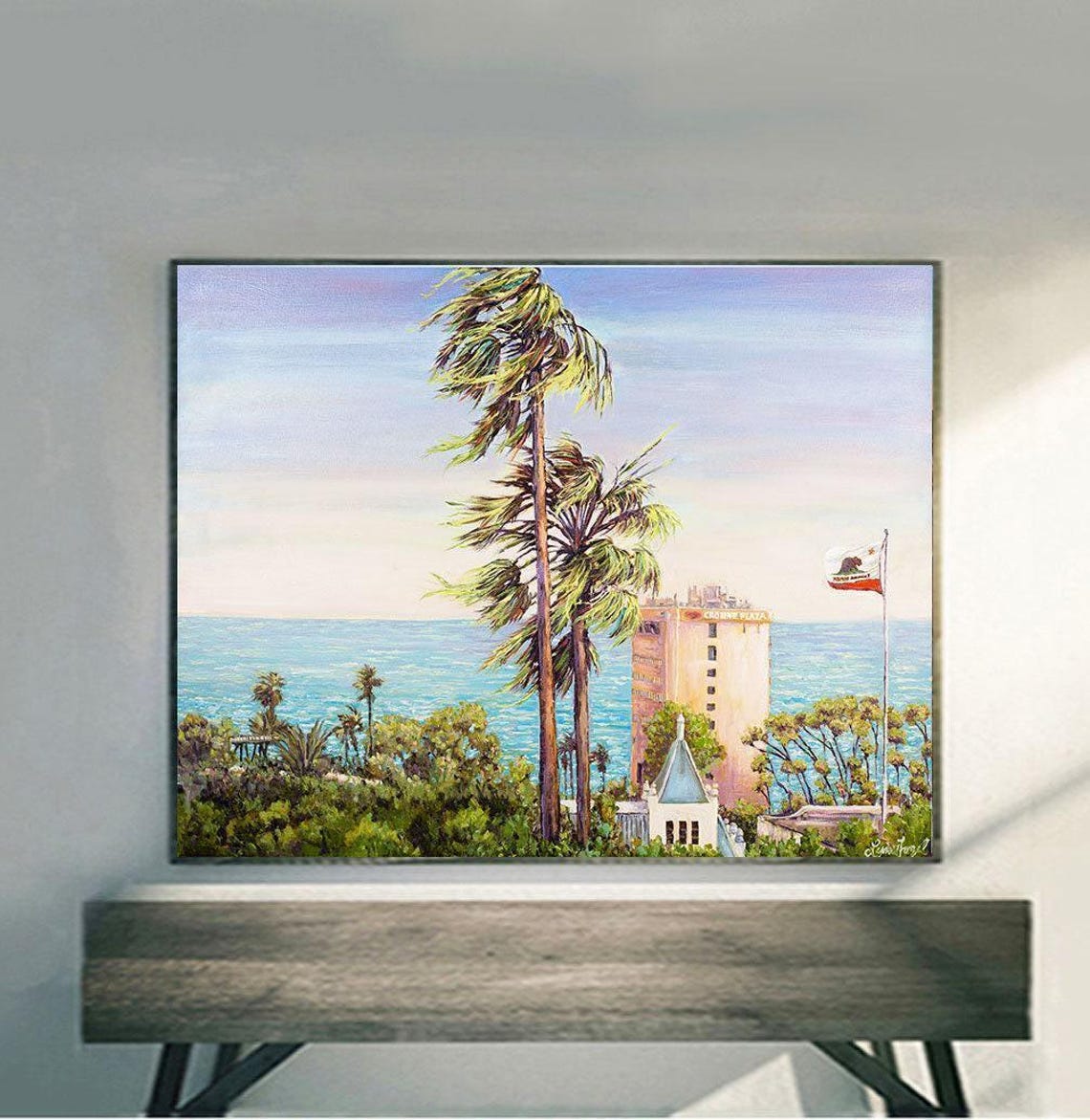 Ventura Art Prints On Fine Art Paper Gallery Wrap And Gallery Wrap In Float Framecalifornia Palm Trees Art Beach Wall Art