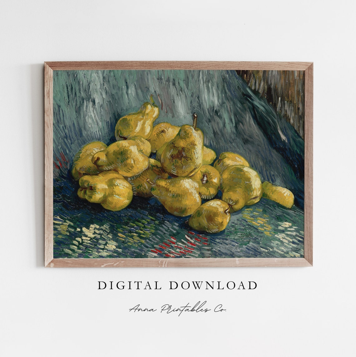 Van Gogh Yellow Pears Still Life Post Impressionist Art Poster
