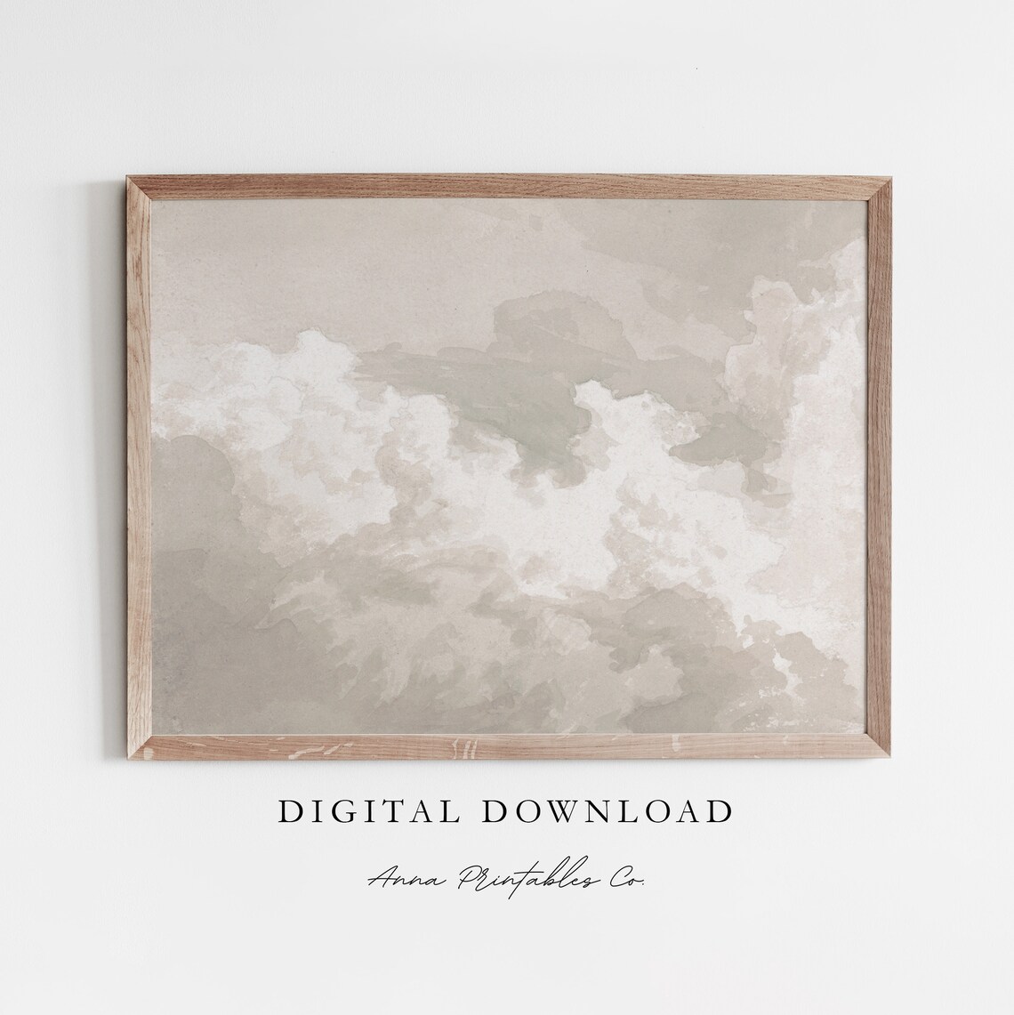 Cloud Study Vi Antique Cloudy Sky Art Print