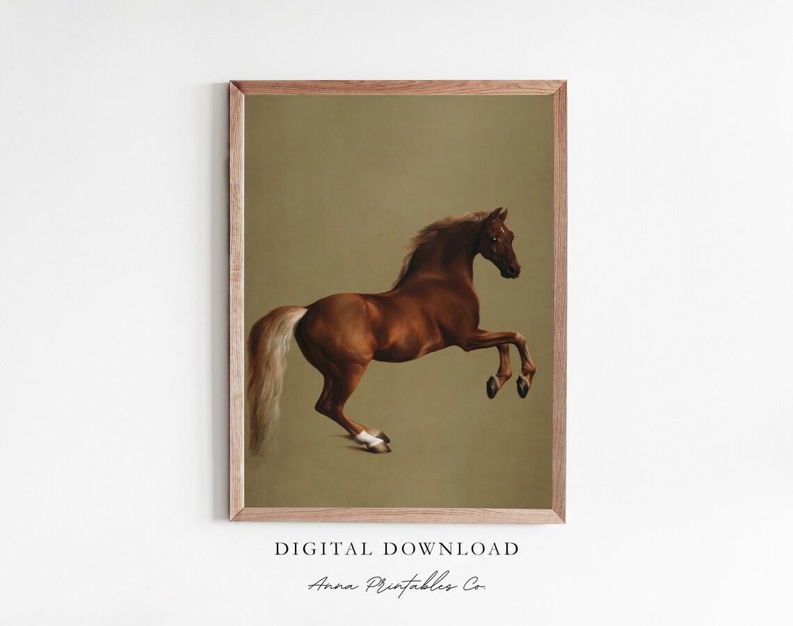 Whistlejacket Antique Chestnut Horse Vintage Art Print