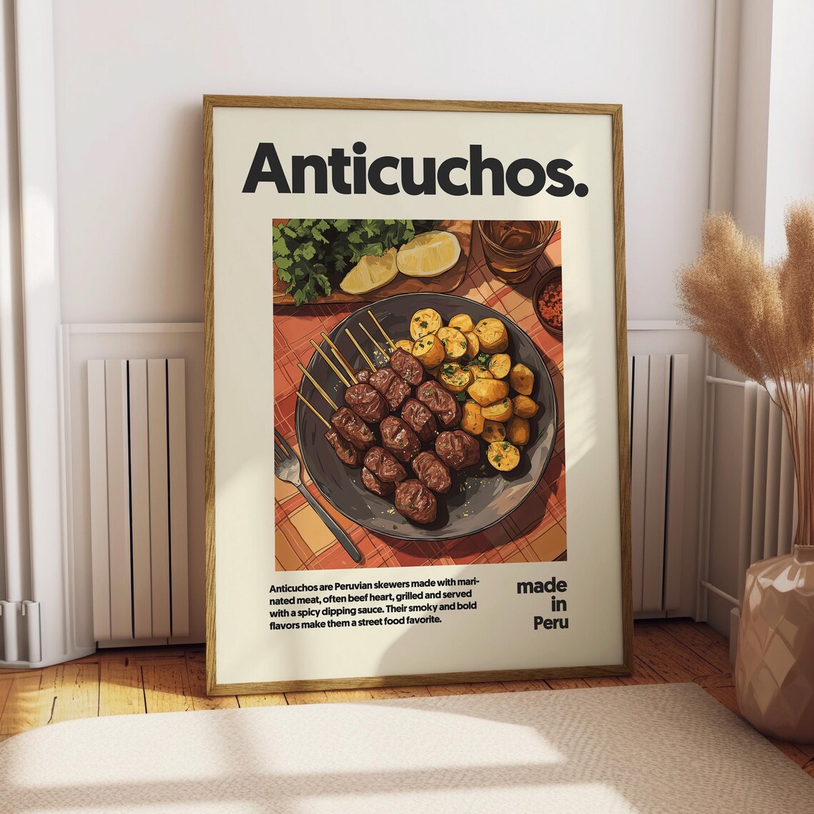 Anticuchos Peruvian Kitchen Art Print, South America