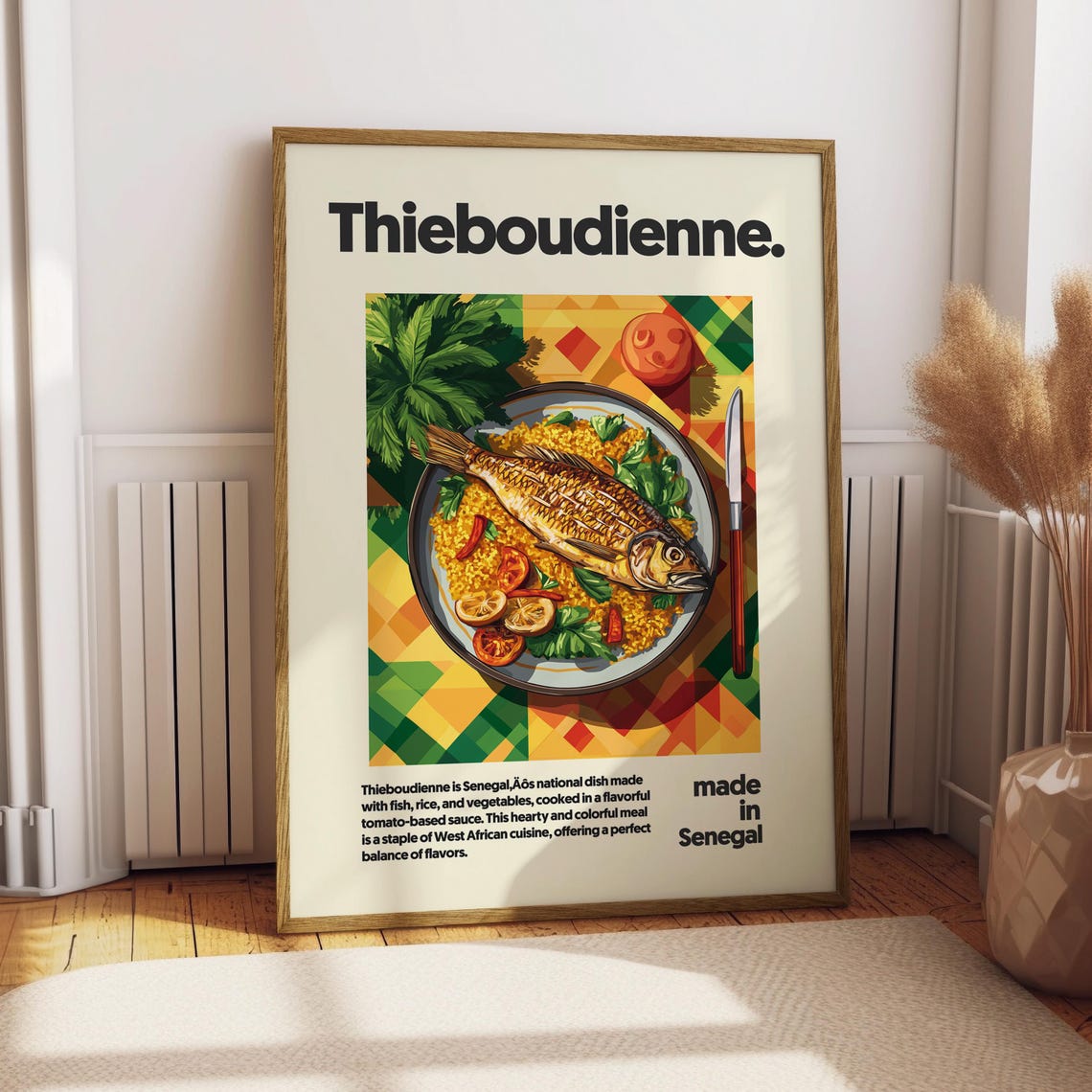Thieboudienne Senegal Fish and Rice National Dish Kitchen Poster