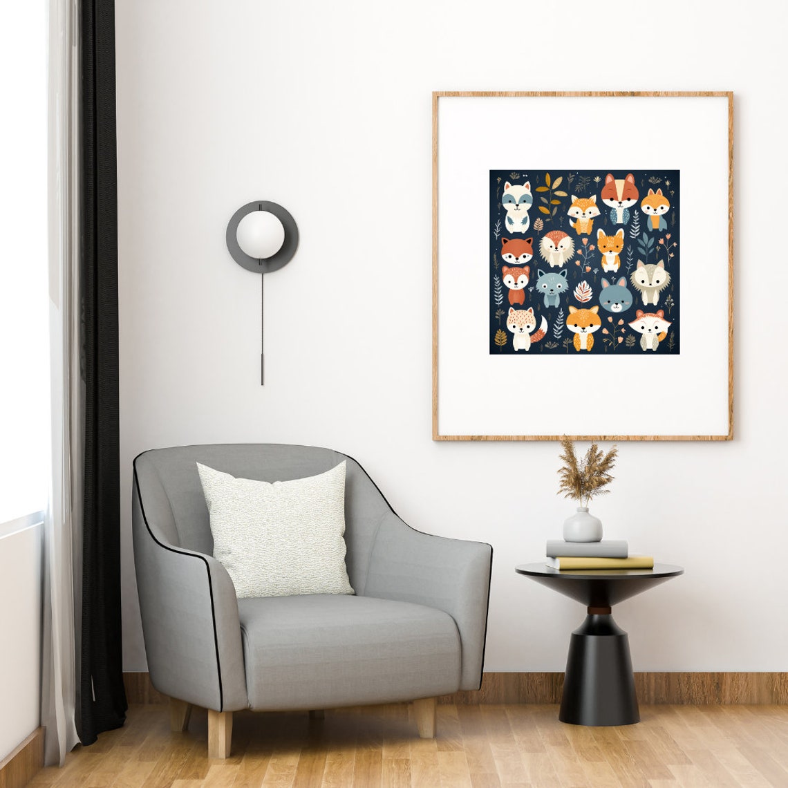 Baby Forest Animals, Cute Nursery Poster - Image 2